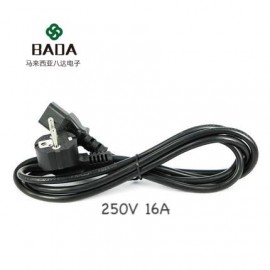 1.5M 250V 16A EU Europe European French Standard Power Cord to IEC C13 Electrical Plug 2 pin round PC Power Cord