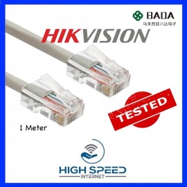 Hikvision 1Metre 2Metres 5Metres Confirmed High Speed 99 Good Quality Durable Premium Ethernet Cable CCTV / Internet Cat5E Cat6 RJ45 Custom Length Cable Lelong Lelong !