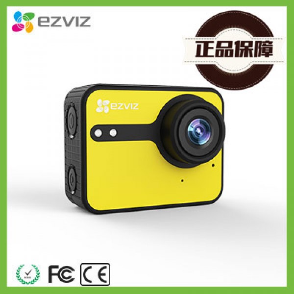 Ezviz Full HD Waterproof IPS Touchscreen Sport and Action Camera, Built in bluetooth and WiFi functions, 40 Meters Diving with Waterproof Case Mobile App Support 